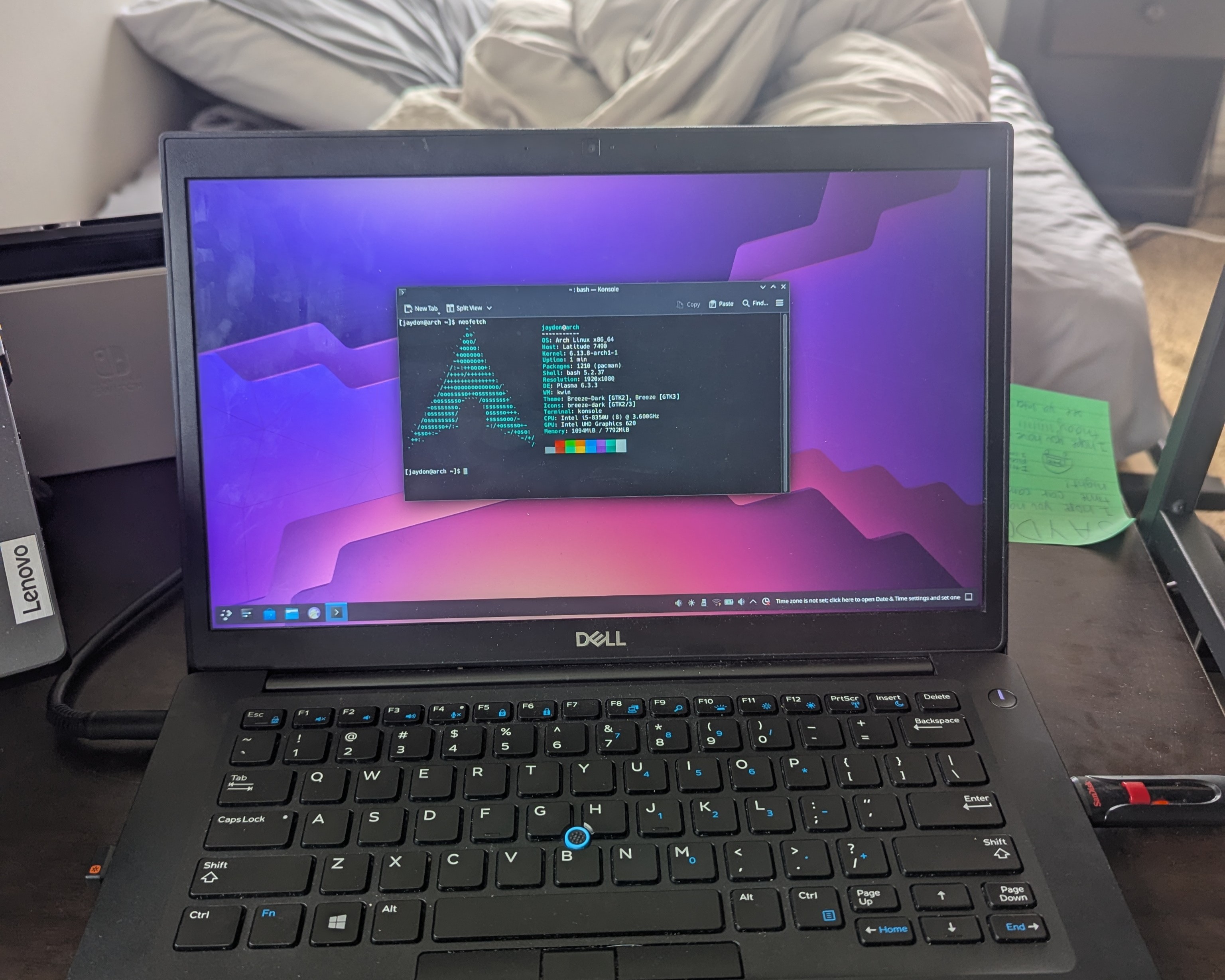 Coding on a laptop